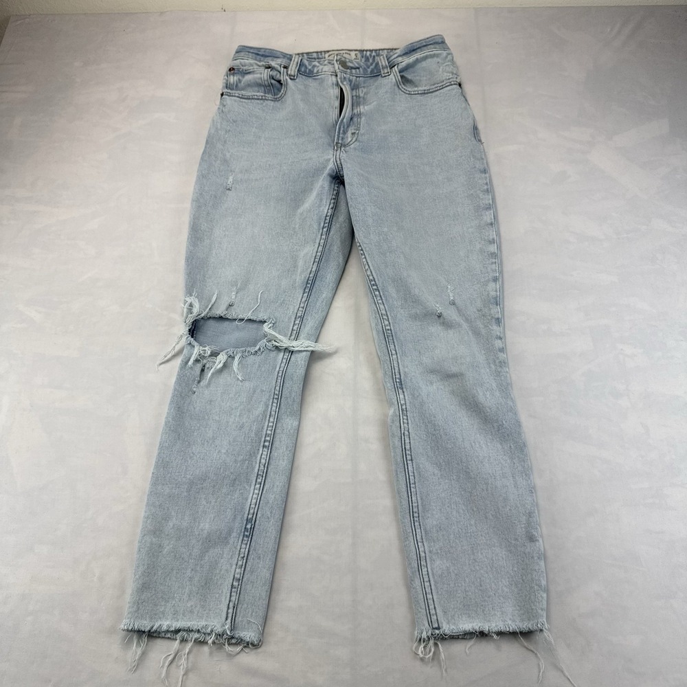 Abercrombie & Fitch The Skinny High Rise Denim Distressed Jeans Womens  27/4S